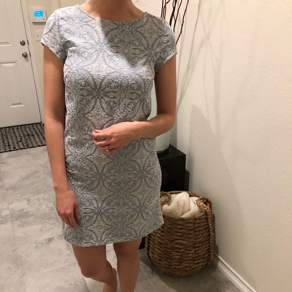 BLUE FLORAL DRESS